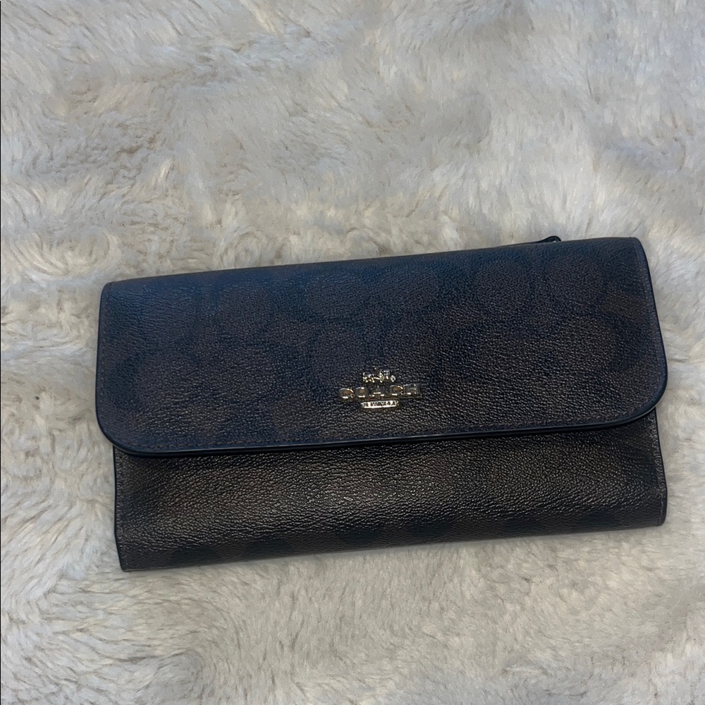 Coach Black Leather Clutch